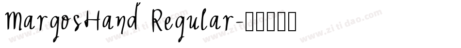 MargosHand Regular字体转换